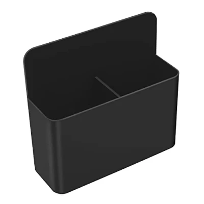 Abbildung von MoKo Magnetisch Markerhalterung, Magnet Ablage Whiteboard Stifthalter Schulbedarf für Schulleben Kühlschrank Schließfach und andere magnetische Oberflächen, Schwarz