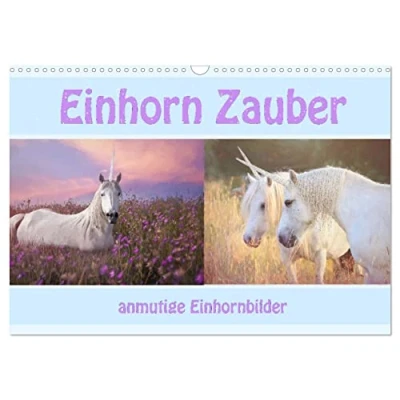 Abbildung von Einhorn Zauber anmutige Einhornbilder (Wandkalender 2025 DIN A3 quer), CALVENDO Monatskalender