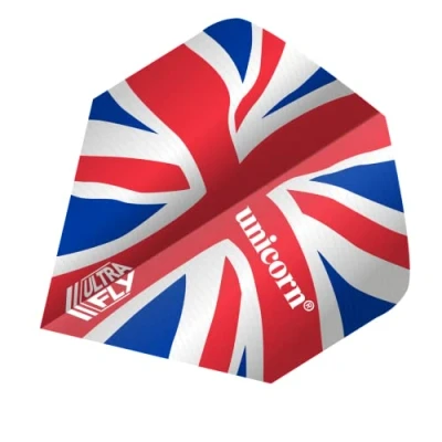 Abbildung von Unicorn Ultrafly.100 Big Wing Ripple Ultrafly Dart Flights, Union Jack Wave