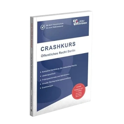 Abbildung von CRASHKURS Öffentliches Recht Berlin: Länderspezifisch Ab dem Hauptstudium bis zum Referendariat (Crashkurs: Für Examenskandidaten und Referendare)