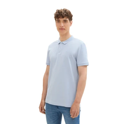 Abbildung von TOM TAILOR Denim Poloshirt mit Logo Print