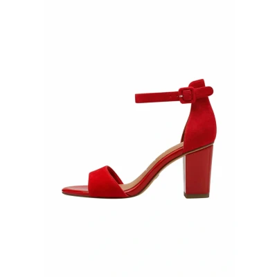 Abbildung von Tamaris High Heel Sandalette, Damen, Größe: 39, Red suede Schuhe