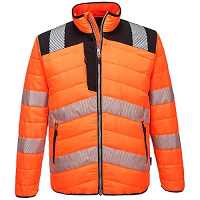 Abbildung von Portwest PW3 Warnschutz Steppjacke, Größe: XXL, Farbe: Orange/Schwarz, PW371OBRXXL