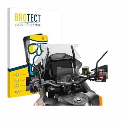Abbildung von BROTECT Schutzglas für KTM 1290 Super Adventure S 2021 TFT 7&quot; Tachoanzeige Schutzfolie Panzer Folie Glas [Extrem Kratzfest 9H, Anti Fingerprint,