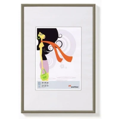 Abbildung von walther design Bilderrahmen stahl 21 x 29,7 cm (DIN A4) New Lifestyle Kunststoffrahmen KV130D