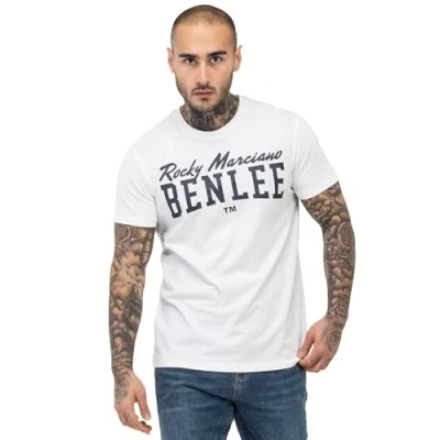 Abbildung von Benlee Normale Passform LOGO Tshirt print, Herren, Größe: Large, White