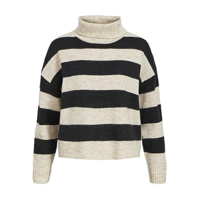 Abbildung von Object Objminna L S Rollneck NOOS Strickpullover, Damen, Größe: XL, Sandshell