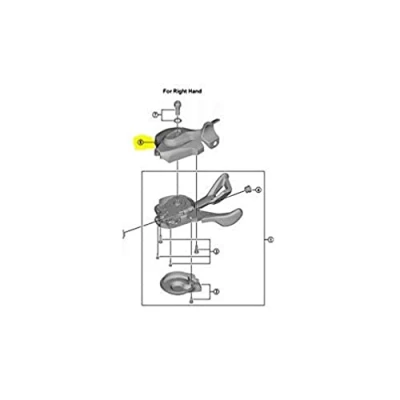 Abbildung von Shimano Unisex Adult Tapa Inferior Mando Iz. Fahrradwechsel, Mehrfarbig, One Size