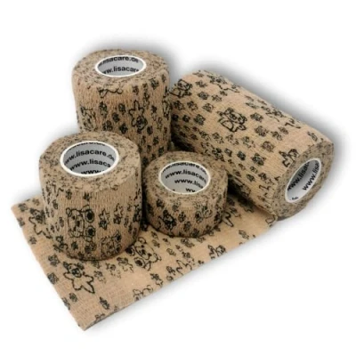Abbildung von LisaCare Kohäsive Bandagen 2,5cm 10cm Teddy Beige 4 St