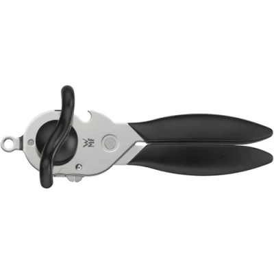Abbildung von WMF Dosenöffner TIN UP, Länge 20 cm, Schwarz, Kunststoffgriff, Aufhängeöse, Cromargan Edelstahl 18/10