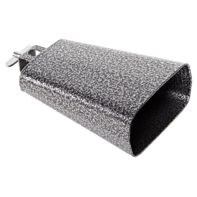 Abbildung von Fame M4 Cowbell, 5 1/2 Zoll, Schwarz/Silber, Hochwertiger Stahl, 14cm, Montierbar, Durchsetzungsstarker Klang, Exzellente Verarbeitung, Ideal für Musikliebhaber