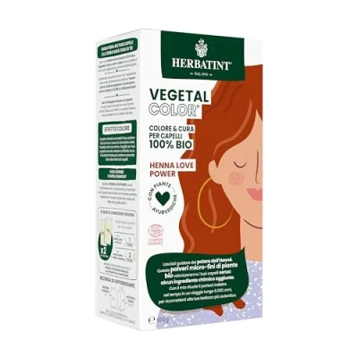 Abbildung von Herbatint Vegetal Color Pflanzliche Färbung 100% natürlich und Bio Henna Love Power reines 100 g