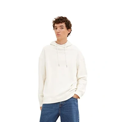 Abbildung von TOM Tailor Denim Basic Kapuzenpullover, Herren, Größe: XL, Soft light beige
