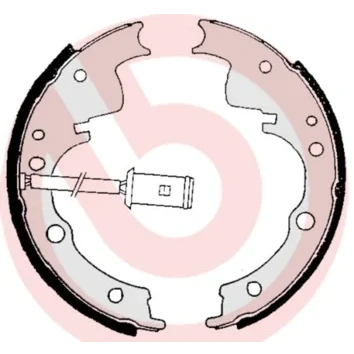 Abbildung von BREMBO S A6 505 Bremsbacken 254 90 IVECO: DAILY 2 Pritsche/Fahrgestell, Kasten/Kombi, Bus