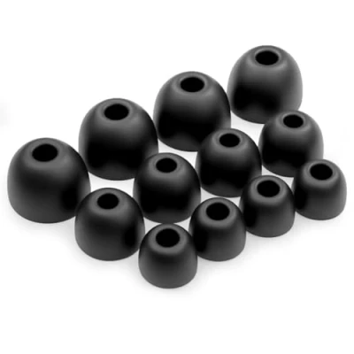 Abbildung von Okuli 12 x Silikon Ohrstöpsel Ohrhörer Gummi Tipps Für Beats Studio Buds, Fit Pro Kopfhörer in Schwarz