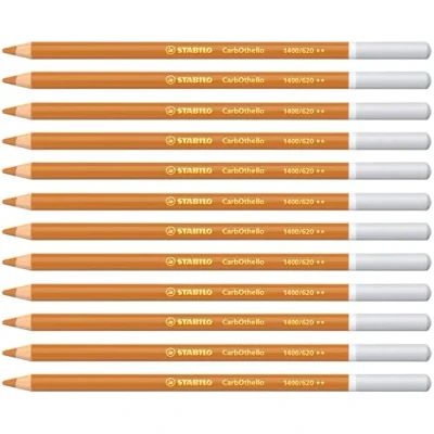 Abbildung von Pastellkreidestift STABILO CarbOthello 12er Pack ocker gebrannt