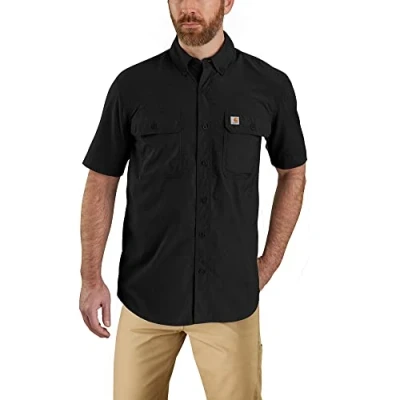 Abbildung von Carhartt Damen Rugged Flex® Relaxed Fit Arbeitshose aus Köper mit verstärkter Vorderseite, Schwarz, W12