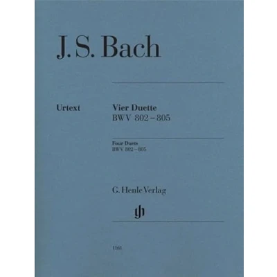 Abbildung von Vier Duette BWV 802 805, Urtextausgabe ohne Fingersatz: Besetzung: Klavier zu zwei Händen (G. Henle Urtext Ausgabe)