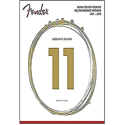 Abbildung von Fender Saiten, A Git. Saiten 880CL 11 52 80/20 Coated Westerngitarrensaiten