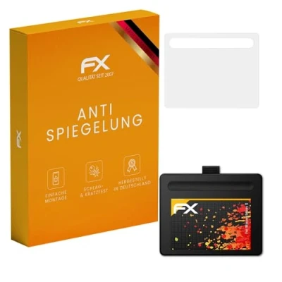 Abbildung von atFoliX Panzerfolie kompatibel mit Wacom Intuos S Schutzfolie, entspiegelnde und stoßdämpfende FX Folie (2X)