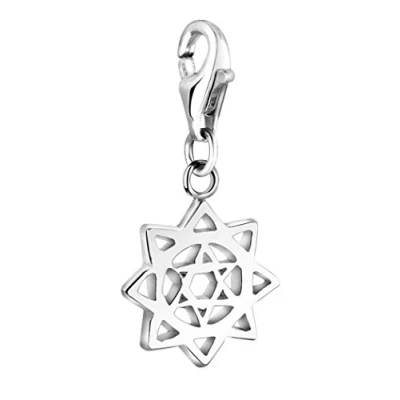Abbildung von Nenalina Charm Einhänger Anhänger Herzchakra Symbol Yoga 925 Silber