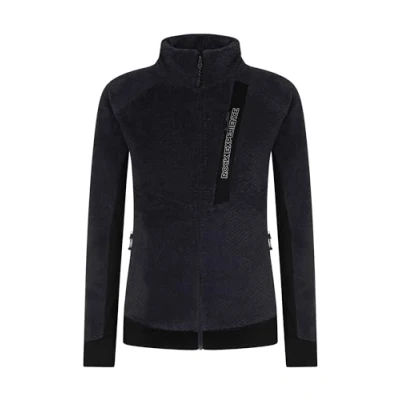 Abbildung von Rock Experience REWC02841 C344 Blizzard TECH Mock Neck Woman Fleece Sweatshirt Damen 1323 Ebony+0208 Caviar M