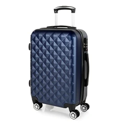 Abbildung von ITACA Handgepäck Koffer Trolley Reisekoffer Mit Rollen und Hartschalenkoffer für Vielreisende. Blau 771750