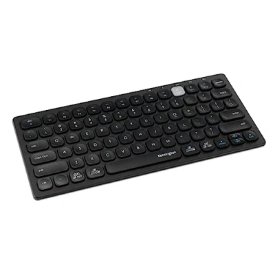 Abbildung von Kensington Mini Tastatur, kompakt, kabellos über Bluetooth oder USB 3.0, italienisches Layout QWERTY, Multi Device und Dual Wireless, kompatibel mit Windows, Mac, iOS Chrome OS, K75502IT