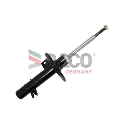 Abbildung von DACO Germany 452810L Stoßdämpfer Vorderachse links Gasdruck Zweirohr Federbein, Dämpfer mit Zuganschlagfeder oben Stift PEUGEOT: 208 I Schrägheck