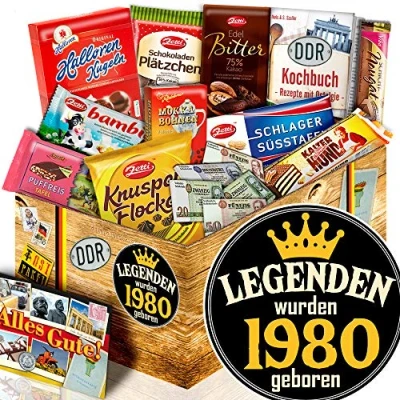 Abbildung von Legenden 1980 DDR Schoko Box Geburtstag Geschenke