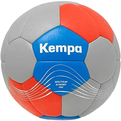 Abbildung von Kempa Spectrum Synergy Pro Handball Spielball und Trainingsball mit einzigartiger 30 Panel Konstruktion Ball für Kinder Erwachsene, cool grau/sweden blau