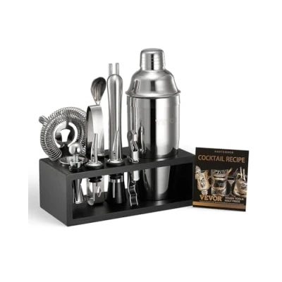 Abbildung von VEVOR Cocktail Shaker Set 13 tlg. Bar Werkzeuge Edelstahl Barkeeper Mixer