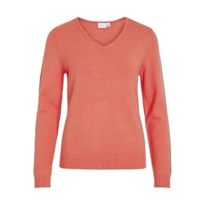 Abbildung von VILA Vneck Strickpullover, Damen, Größe: XL, Dubarry