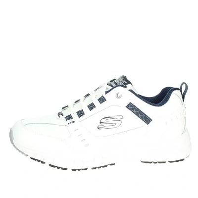 Abbildung von Skechers Oak Canyon Redwick Herren Trainer, White Leather Synthetic Textile Navy Trim, 40 EU