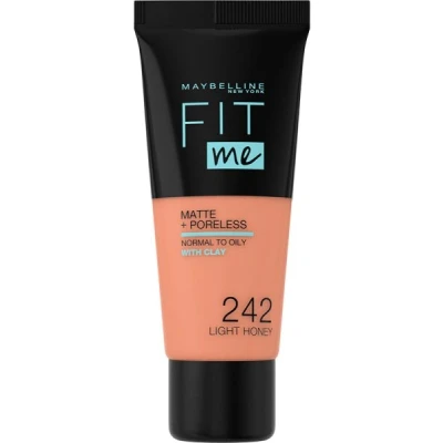 Abbildung von Maybelline Fit Me Matte + Poreless Foundation 242 Light Honey