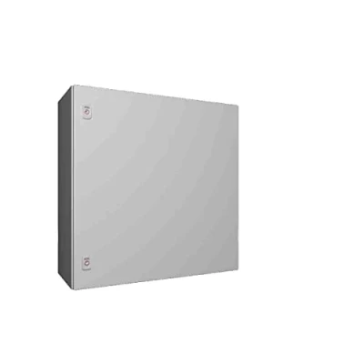 Abbildung von RITTAL AX Kompakttafel, WHD: 760x760x300 mm, Stahlblech, mit Montageplatte, eintürig, zwei Drehriegel
