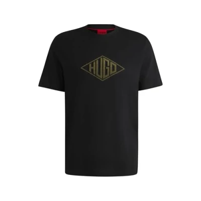 Abbildung von HUGO Dalendi Tshirt print, Herren, Größe: Large, Black