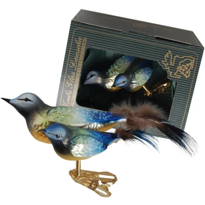 Abbildung von Krebs Glas Lauscha Weihnachtsbaumklammer &quot;Meise, Weihnachtsdeko, Christbaumschmuck&quot;, (1 tlg.), mundgeblasen