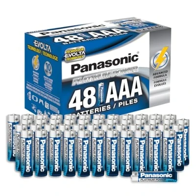 Abbildung von Panasonic Energy Corporation LR03XE/48PC Platinum Power langlebige AAA Alkaline Batterie