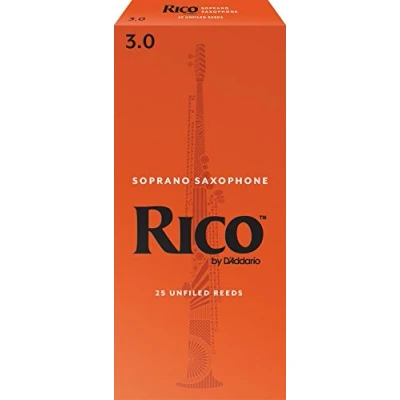 Abbildung von RICO Blätter für Sopransaxophon Stärke 3.0 (25 Stück)