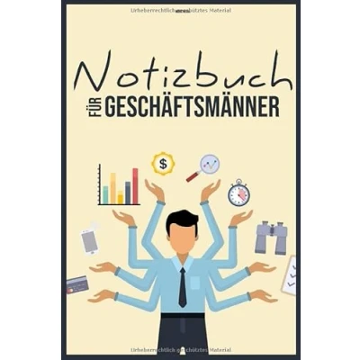Abbildung von Notiz &amp; Skizzenbuch für Geschäftsmänner: 200 Seiten A5 Liniert DotGrid Geschätsmann Selbständigkeit Business Karriere Notizblock