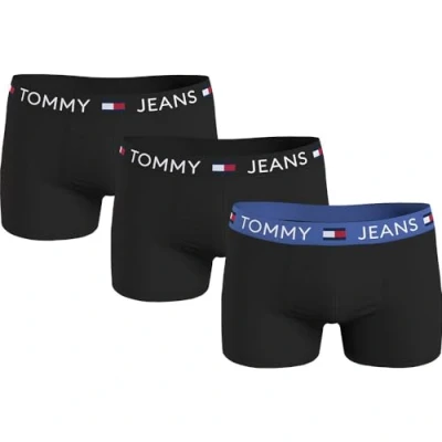 Abbildung von Tommy Jeans Trunk 3 PACK Panties, Herren, Größe: Small, Black/blue