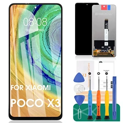 Abbildung von Für Xiaomi Poco X3 /Poco Pro LCD Display Redmi Note 9 5G Bildschirm Ersatz Mi 10T Lite Touch Digitizer Kits(Black No Frame)