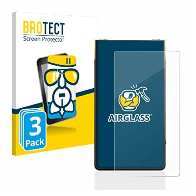 Abbildung von BROTECT Schutzglas für Sony Walkman NW ZX707 (3 Stück) Schutzfolie Panzer Folie Glas [Extrem Kratzfest 9H, Anti Fingerprint, Ultra Transparent]
