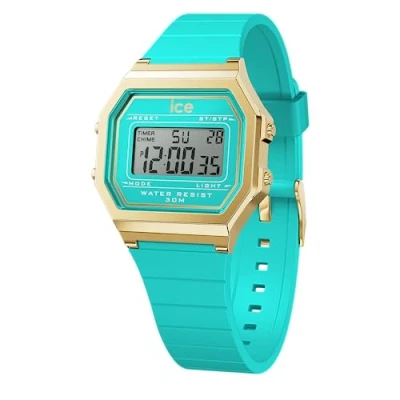 Abbildung von Ice Watch Retro Digitaluhr, Damen, Größe: One Size, Blue curacao