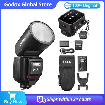 Abbildung von V1PRO N Round Head Flash with Battery for Nikon