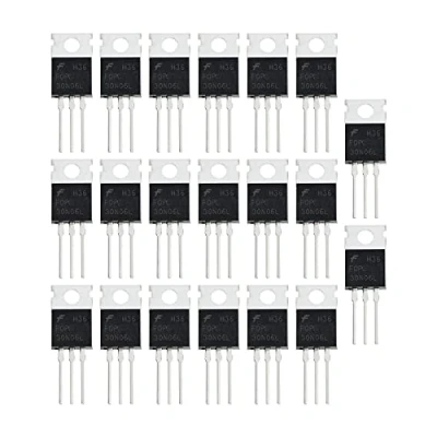 Abbildung von eMagTech N Channel FQP30N06L MOSFET Transistor ESD bewertet TO 220 30A 60V 3Pin Internationale Gleichrichterleistung für Heimindustrie und Heimwerker