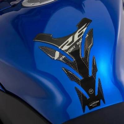Abbildung von labelbike 3D Gelharz Aufkleber für Motorrad Tankpad kompatibel mit Yamaha YZF R6