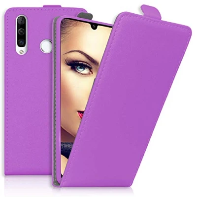 Abbildung von mtb more energy® Flip Case Tasche für Huawei P30 Lite / New Edition (6.15&#039;&#039;) Lila Kunstleder Schutz Cover Hülle