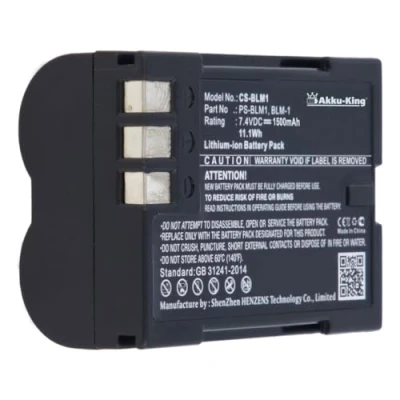 Abbildung von Akku kompatibel mit Olympus PS BLM1, BLM 1 Li Ion 1500mAh für Camedia C 5060, 8080, E 1, 3, 520